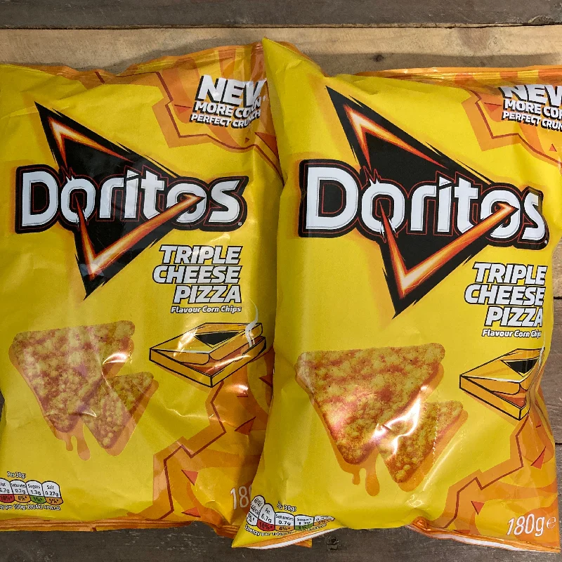 4x Doritos Triple Cheese Pizza Tortilla Chips Share Bags (4x180g)