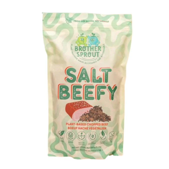 Brother Sprout Salt Beefy Plant-Based Chopped Beef - 500g