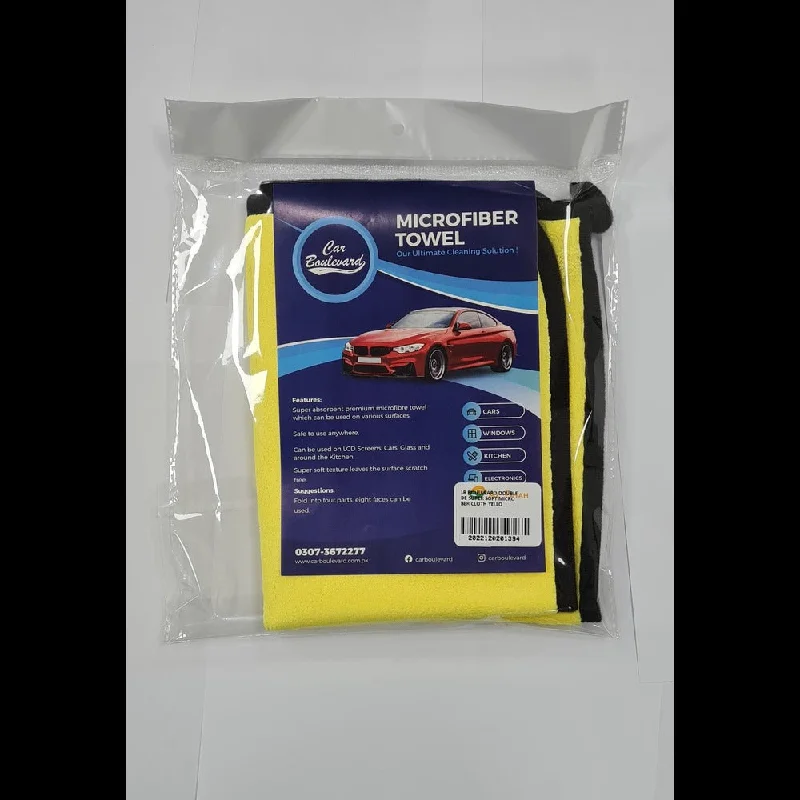 CAR BOULEVARD DOUBLE SIDE SUPER SOFT MICRO FIBER CLOTH YELLO