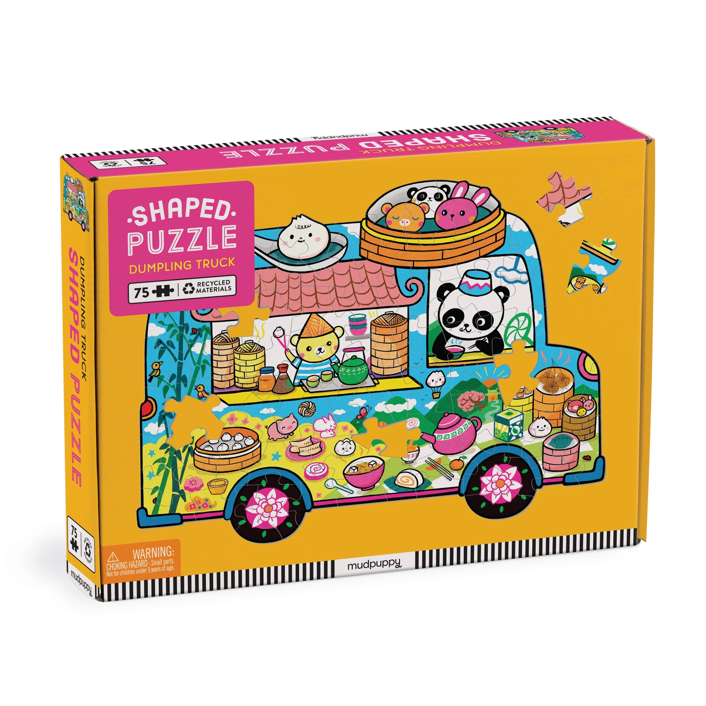 Mud Puppy 75 Piece Scratch + Sniff Puzzle | Dumpling Truck