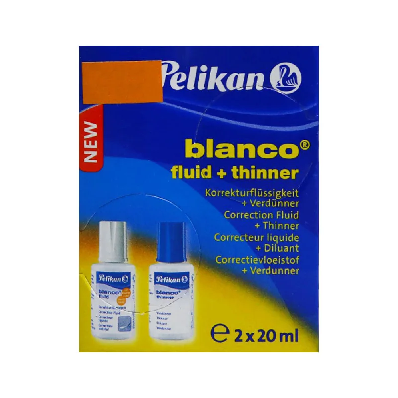 335877 PELIKAN BLANCO FLUID+THINNER 2X20ML