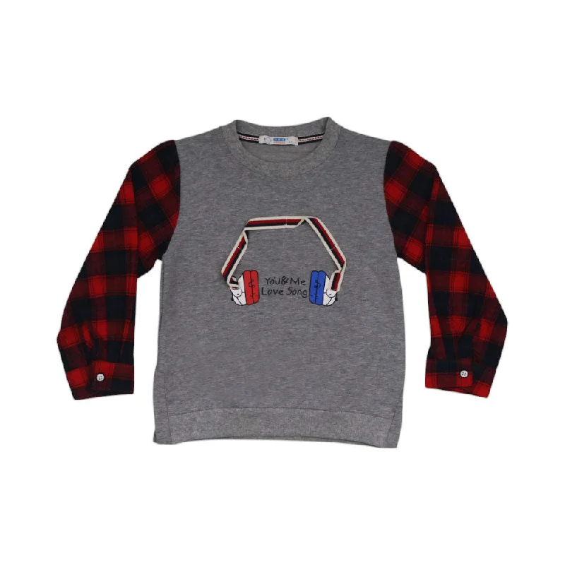 BOYS L/S ROUND NECK T-SHIRT MZW-23 5-6 YEAR 017