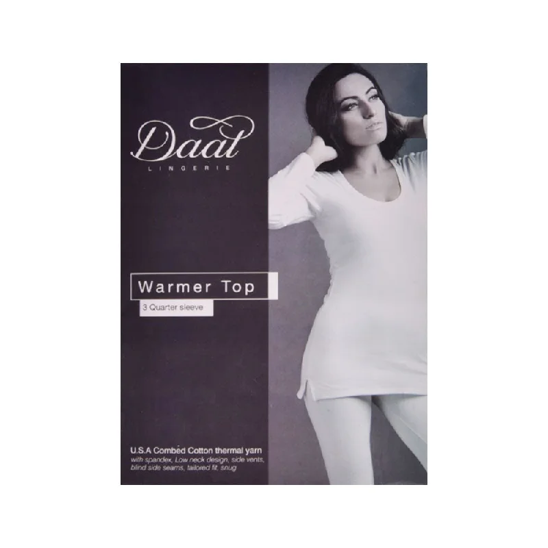 ADAM LADIES WARMAR TOP WHITE SMALL