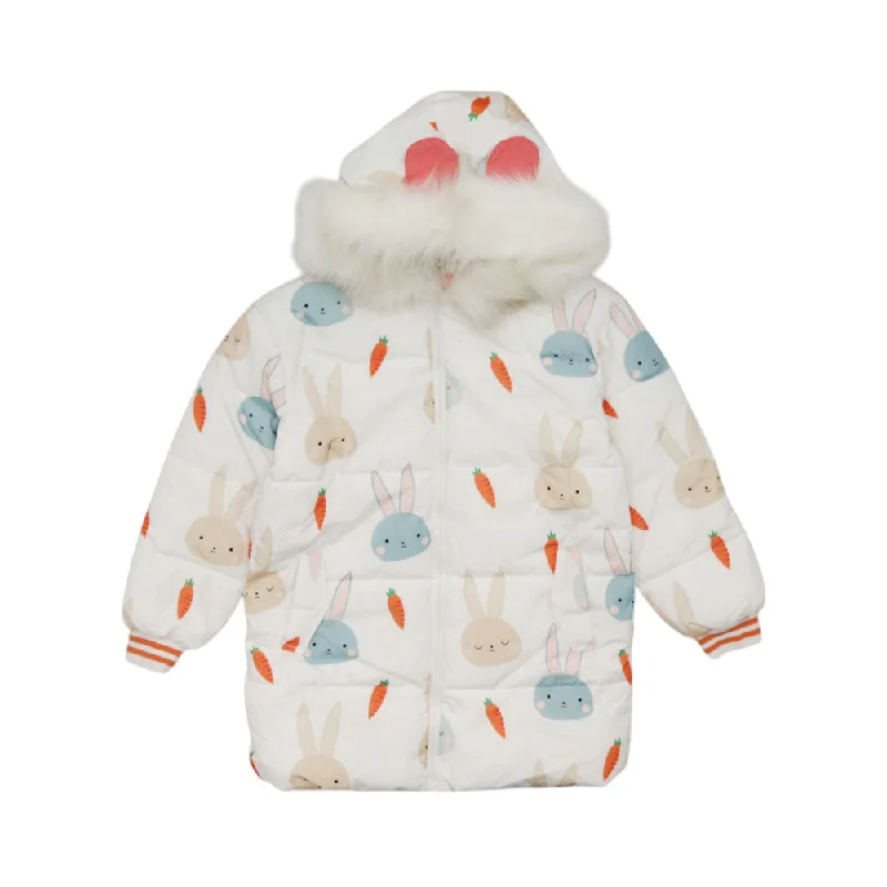 GIRLS L/S JACKET QUILTED WITH HOOD IR YX816 MW-21 9-10 YEAR