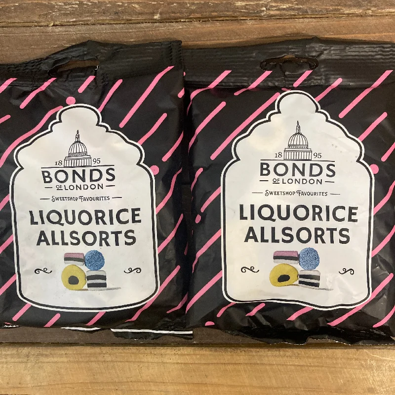 3x Bonds Liquorice Allsorts Share Bags (3x130g)