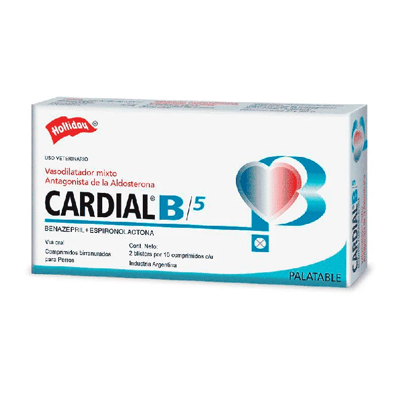 Cardial B 5 Mg (20 Comprimidos)