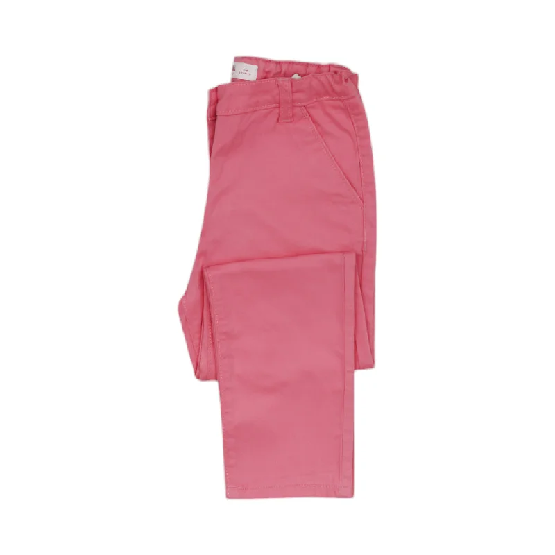 GIRLS CHINNO PANTS HOP & ROLL PINK MZW-23 6-7 YEAR JG501