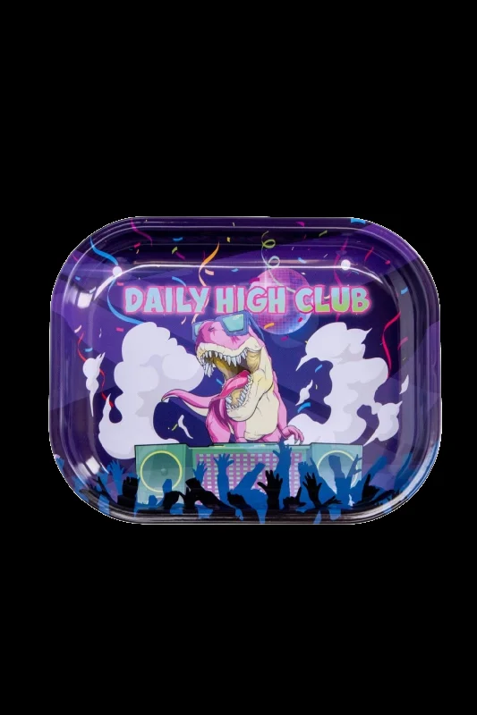 Daily High Club Rave Dino Themed Rolling Tray