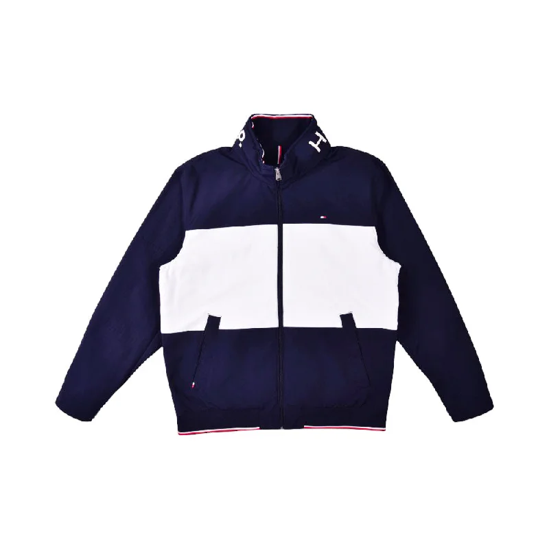 TH MEN L/S WIND BREAKER JACKET 78J5746-411 NVY L (IR)