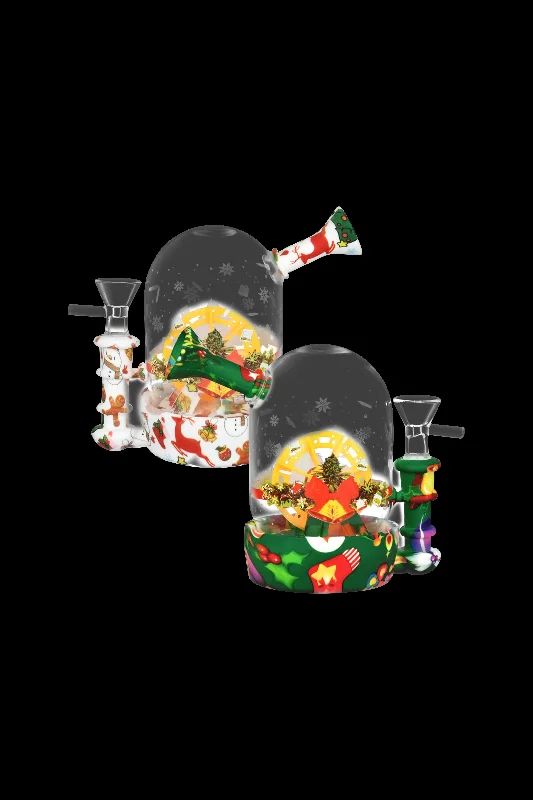 Christmas Waterwheel Bell Jar Water Pipe
