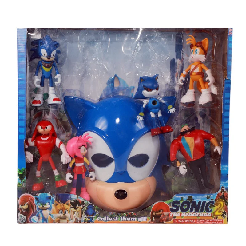 20793 SONIC FIGURE 6PC WITH MASK  ID