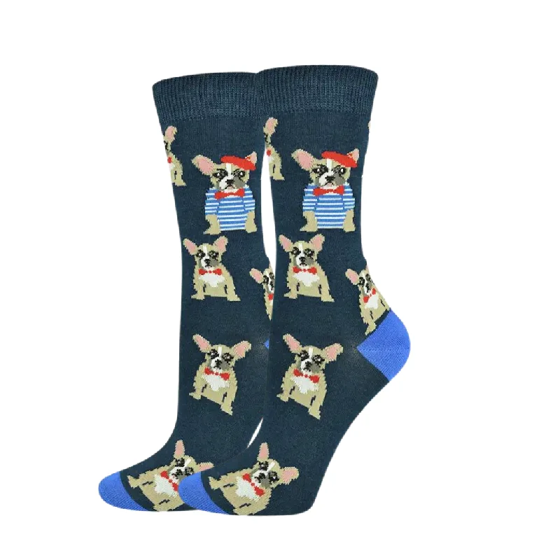 Women's French Bulldog Bamboo Socks