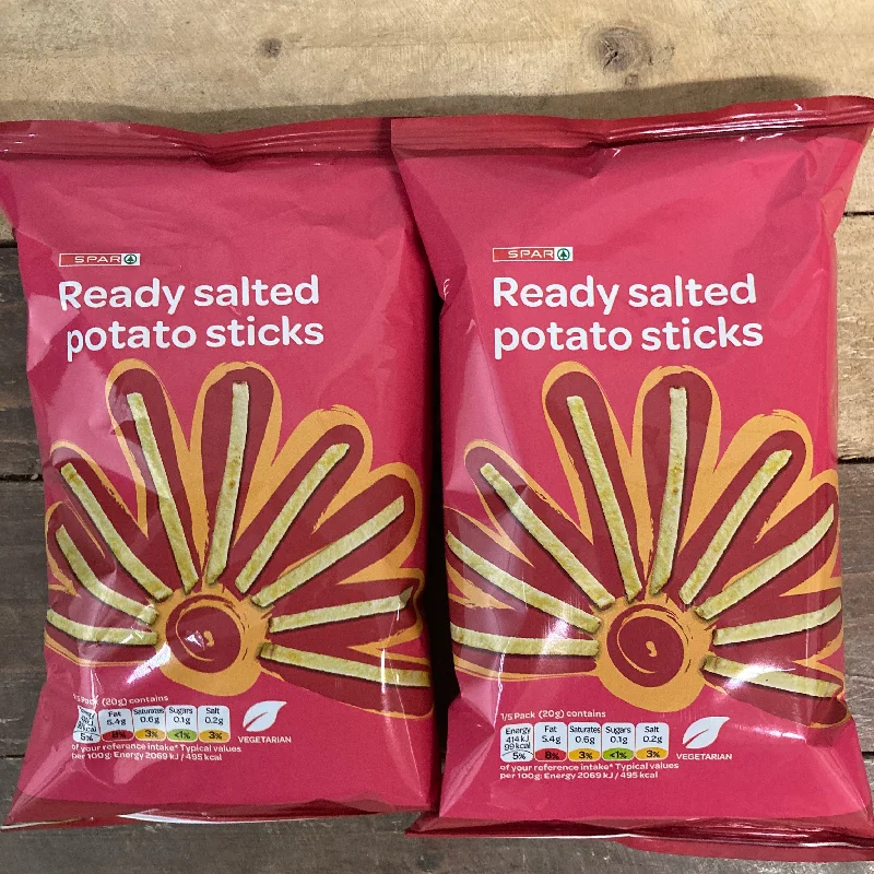 12x Spar Ready Salted Potato Sticks Bags (12x100g)