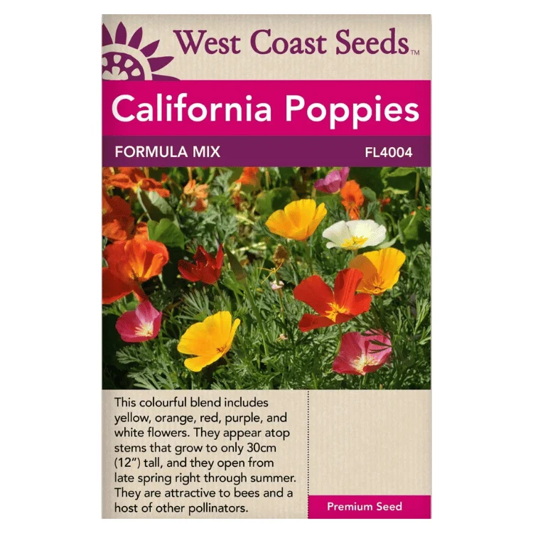 West Coast Seeds Formula Mix California Poppy Seeds - 325 Seeds