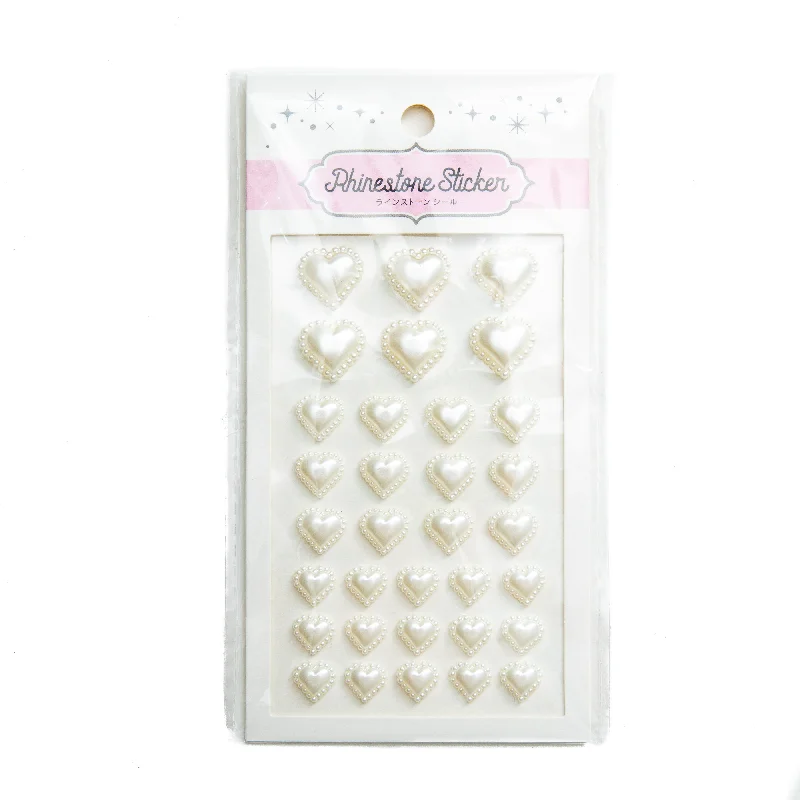 Min100 Rhinestone Heart Stickers
