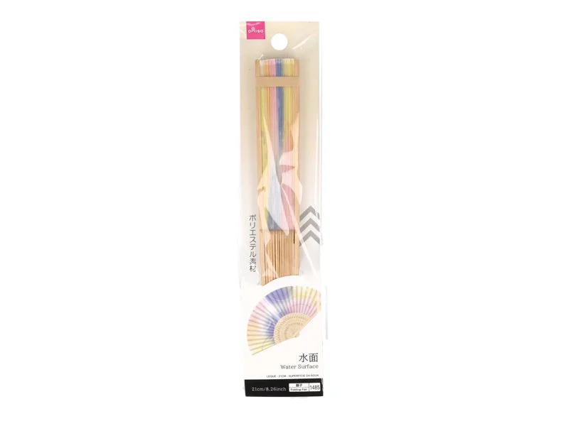 Folding Fan - 21cm - Water Surface