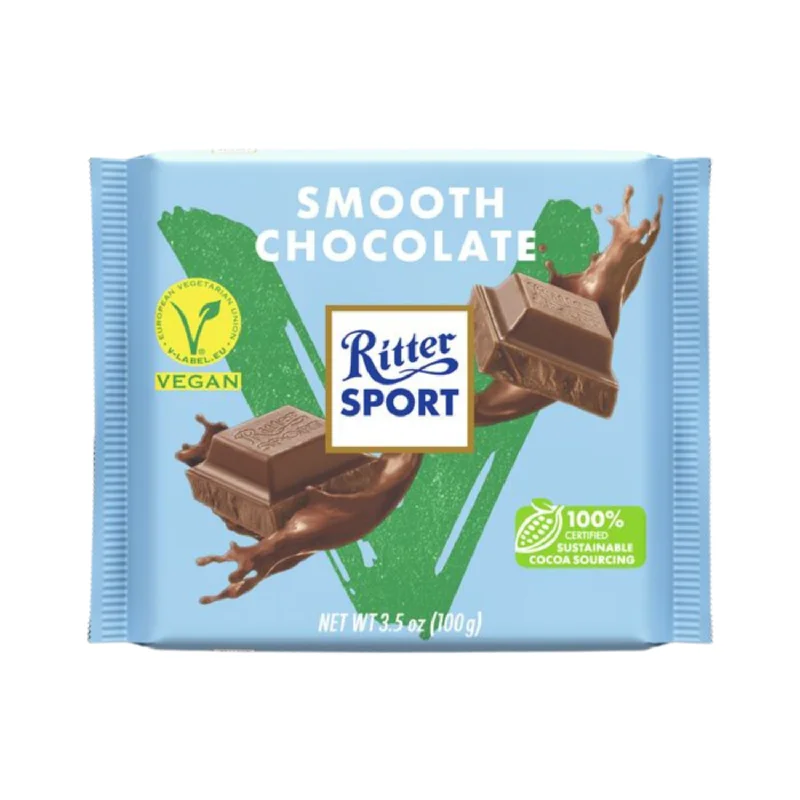 Ritter Sport Smooth Vegan Chocolate Bar - 100g