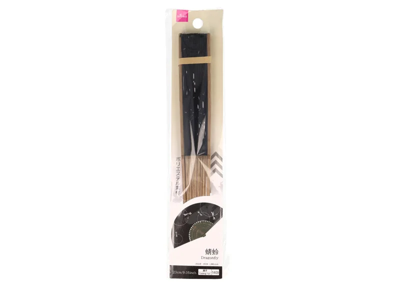 Folding Fan -23cm - 9.05in - Dragonfly-
