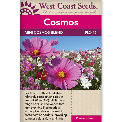 West Coast Seeds Mini Cosmos Blend Seeds - 160 Seeds