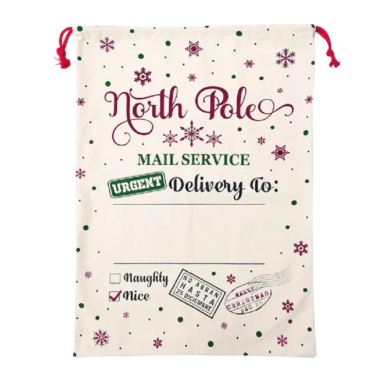 Christmas Personalised Pet Santa Sack - North Pole Mail Service