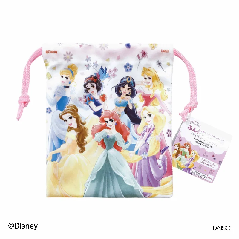 Fluffy drawstring bag-Disney Princess-