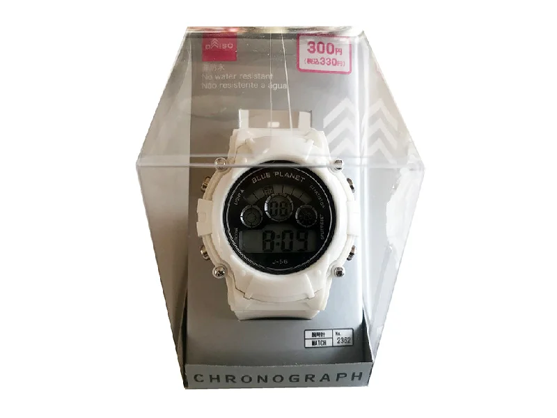 Digital watch BluePlanet D WHITE