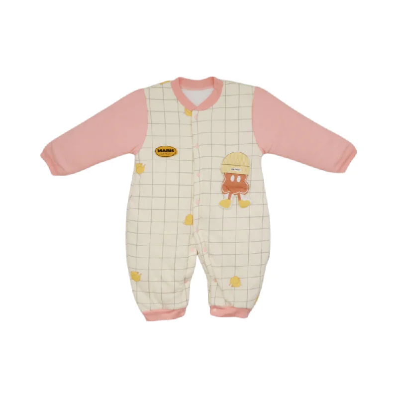 GIRLS L/S QUILTED ROMPER 3-6M MZW-24 71206 (B)