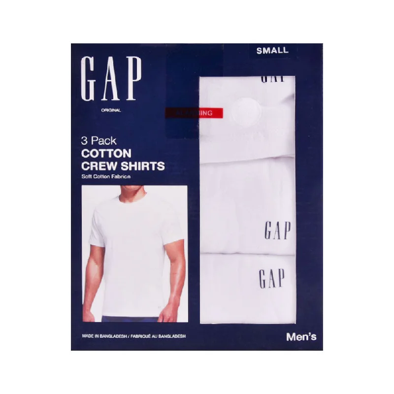 GAP MEN S/S CREW NECK UNDERSHIRT P-3 43G0M4613 WHT S (IR)