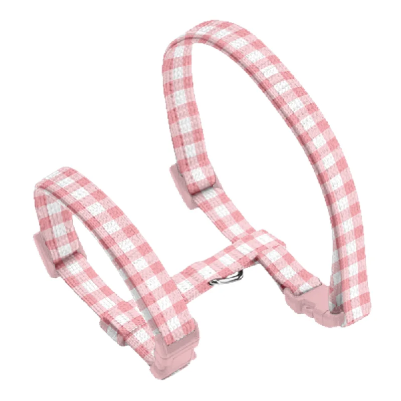 Gingham Rose Cat Harness
