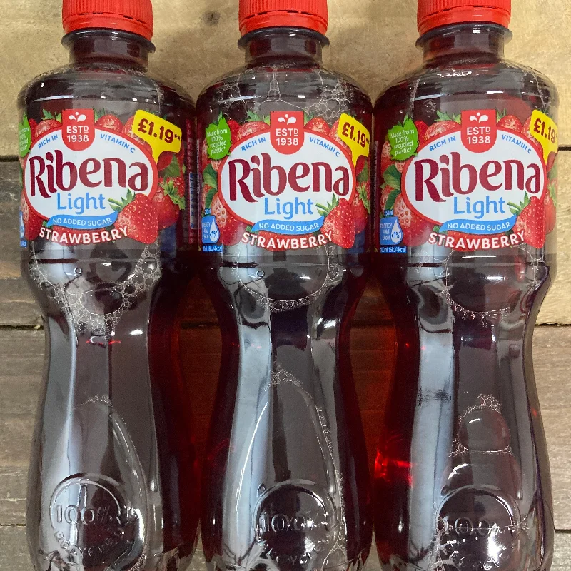 6x Ribena Light Strawberry Juice Drink (6x500ml)