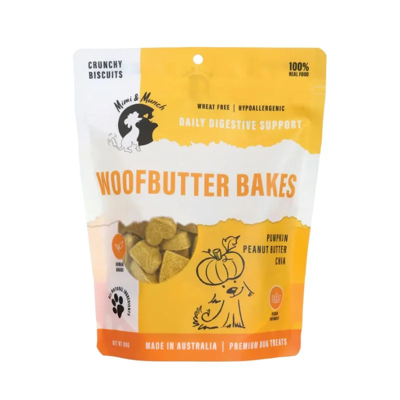 Mimi and Munch Woofbutter Bakes Mini Dog Treat 180g