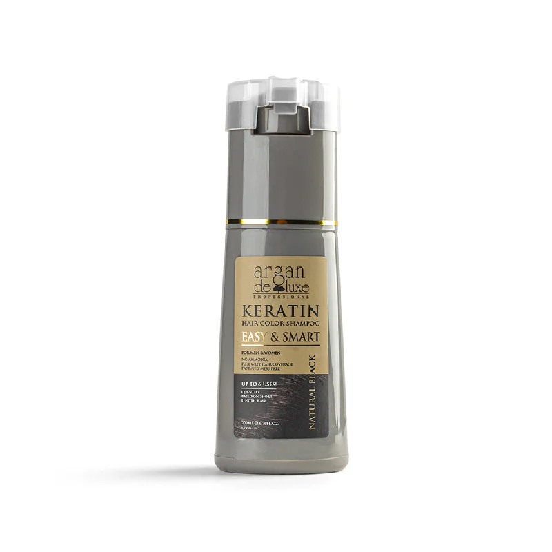 ARGAN DELUXE HAIR COLOR SHAMPOO-NATURAL BLACK